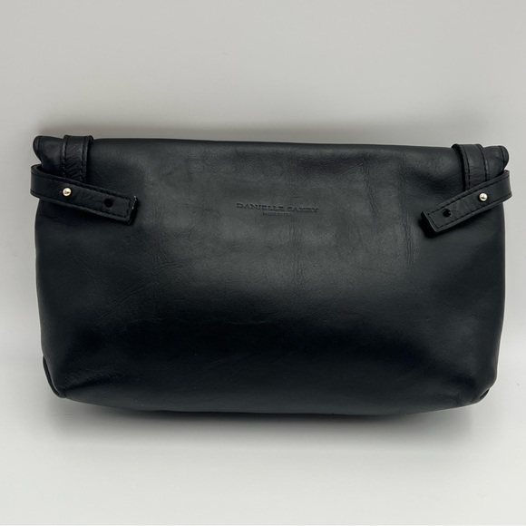 Danielle Sakry Handmade Black Leather Clutch - Picture 2 of 7